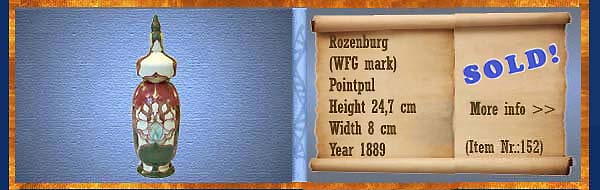 Nr.: 152,  Already sold: Decorative pottery of Rozenburg