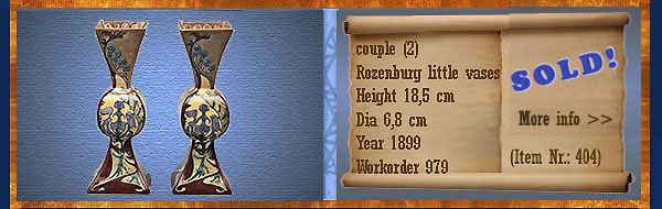 Nr.: 404, On offer decorative pottery of Rozenburg