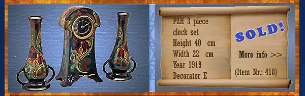 Nr.: 418, On offer decorative pottery of PZH